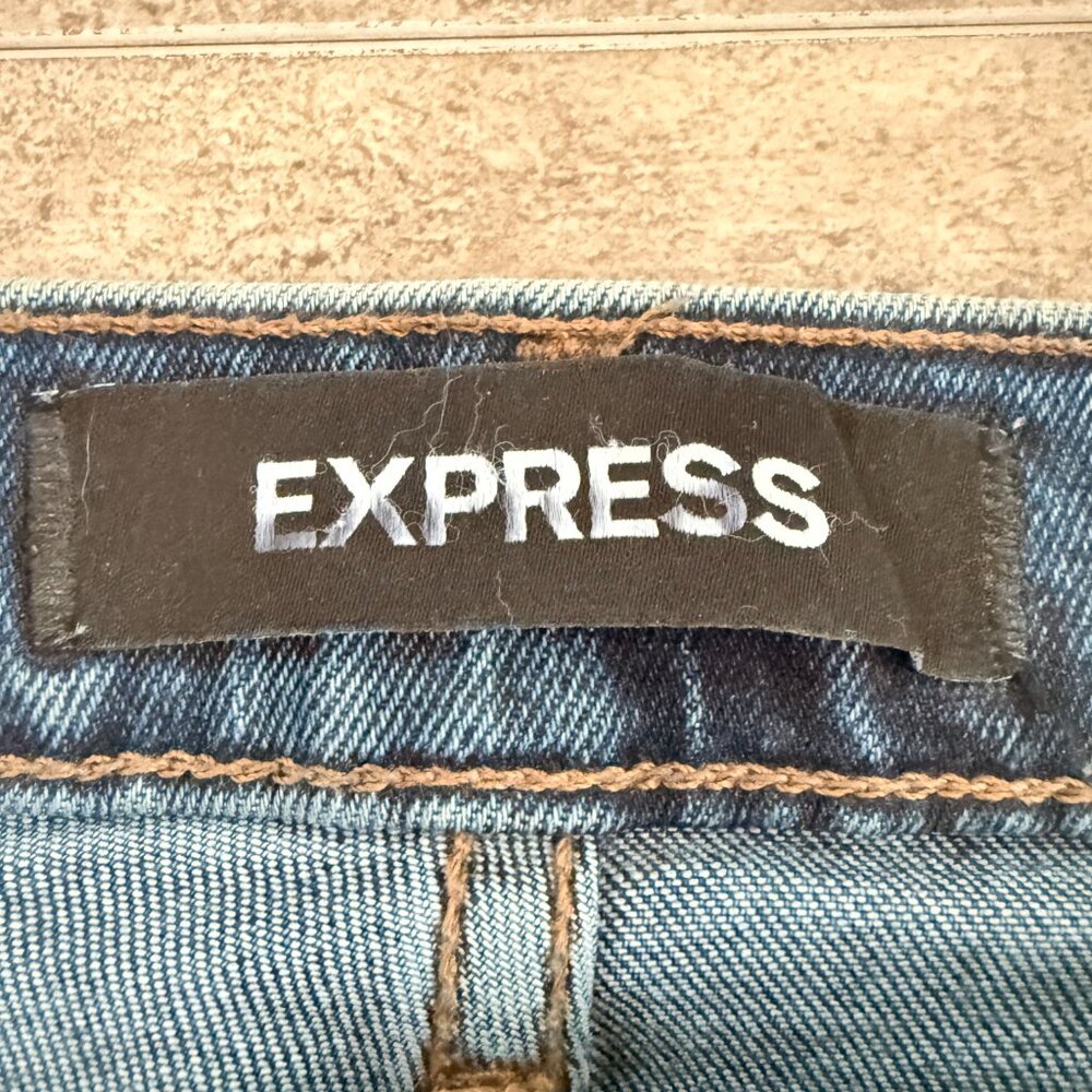Express Mid Rise Stretch Jeans Size 00 - Picture 4 of 13